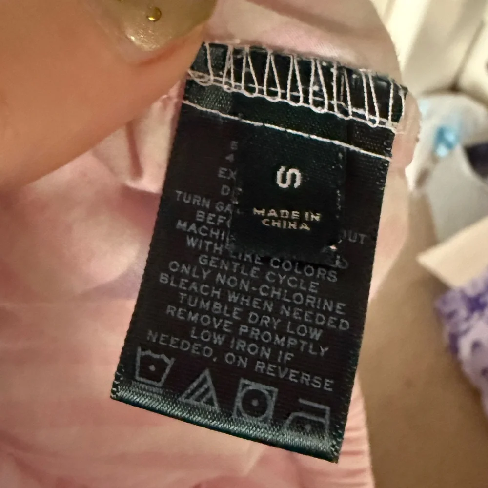 Lauren Ralph Lauren Pink and White Striped Top & Shorts Pajama Set LRL - Picture 7 of 8